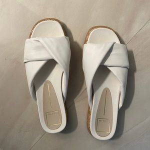 Dolce Vita espadrille white sandals